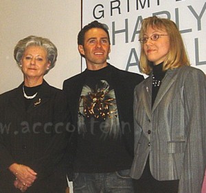 Gilberto Simoni mit Fabienne und Josée Gaul